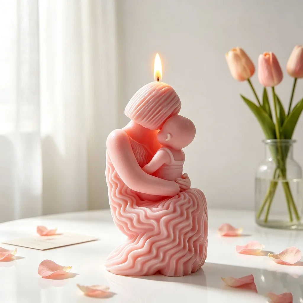 3D Mother & Baby Hug Silicone Mold | Candle & Plaster Craft