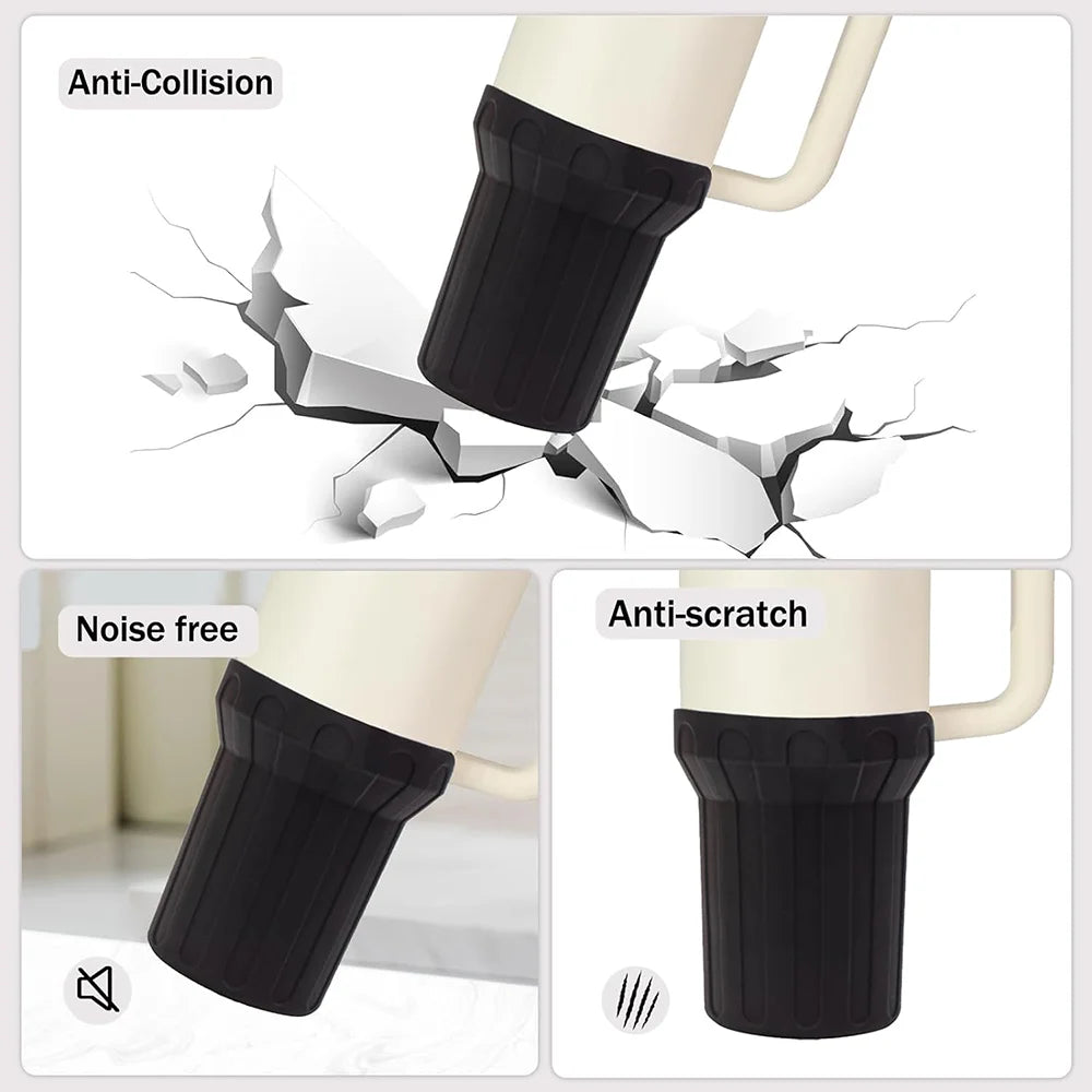 Protective Water Bottle Bottom Sleeve Cover Silicone Cup Bottom Protective Cover Cup Holder For Stanley 40oz Tumbler Oasis Select