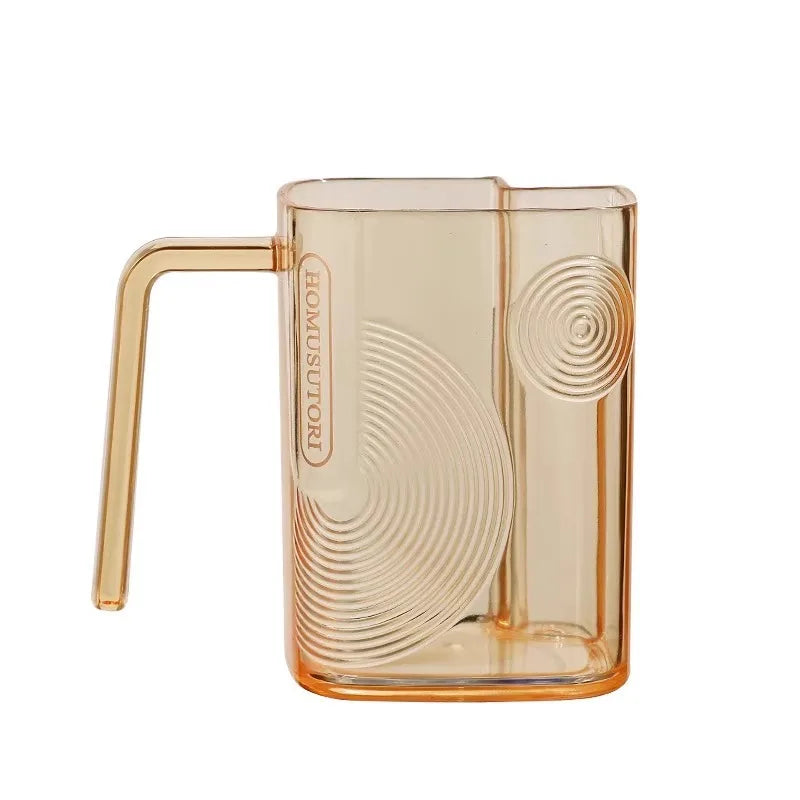 Light Luxury Transparent Mouthwash Cup Household Couple Toothbrush Cup Simple Student Wash Cup Toothbrush Cup Oasis Select