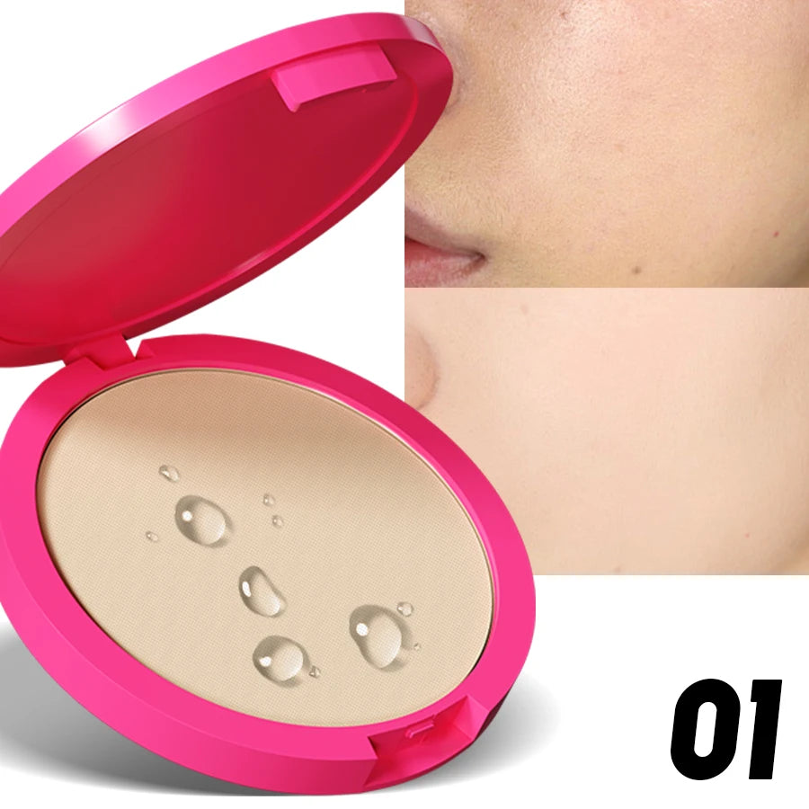 KAFURUX Matte Pressed Powder – Oil Control & Full Coverage
