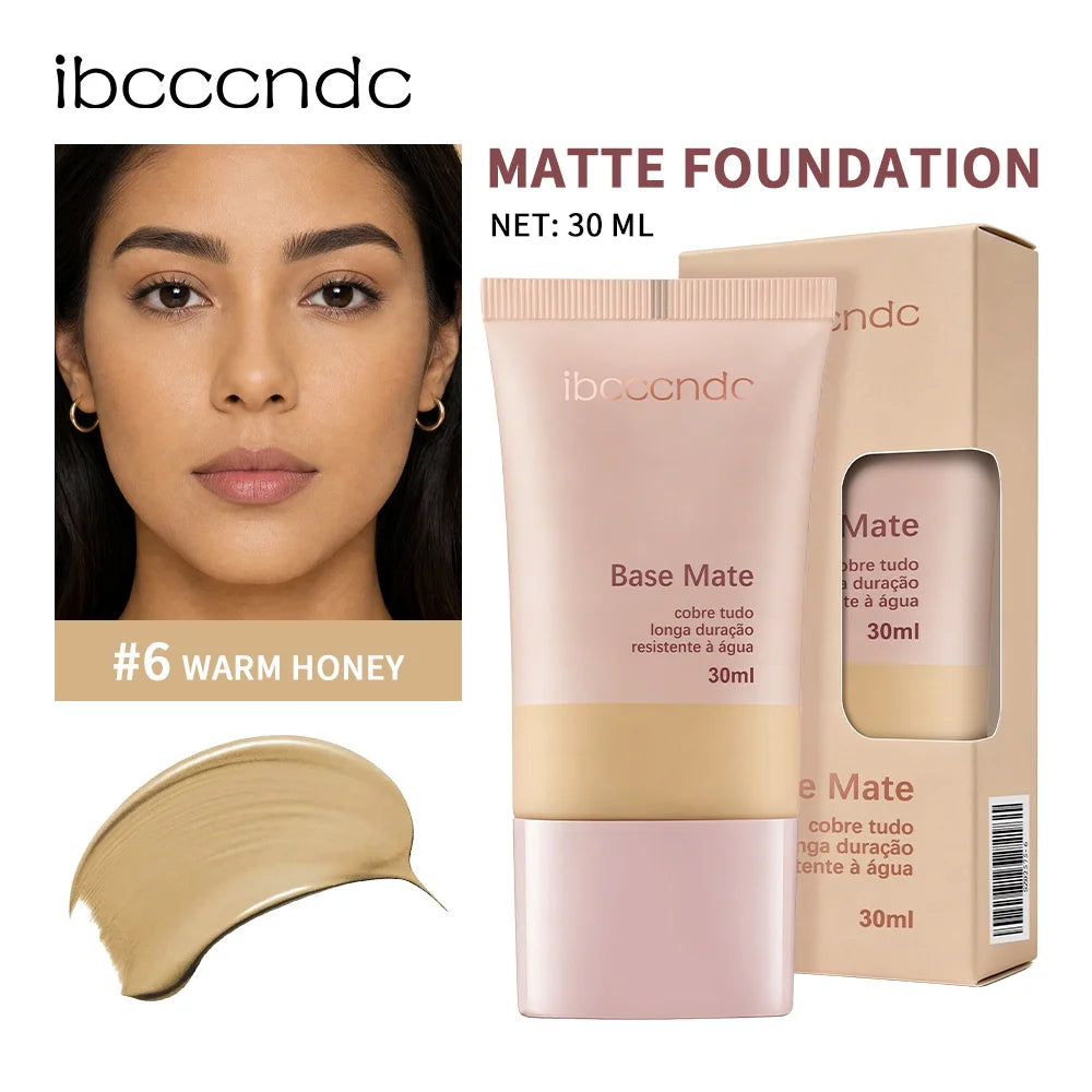 Matte Foundation Natural Coverage Smooth Skin-Friendly Deep Skin-Nourishing Long-Lasting & Waterproof Gentle Cares Foundation Oasis Select Warm Honey