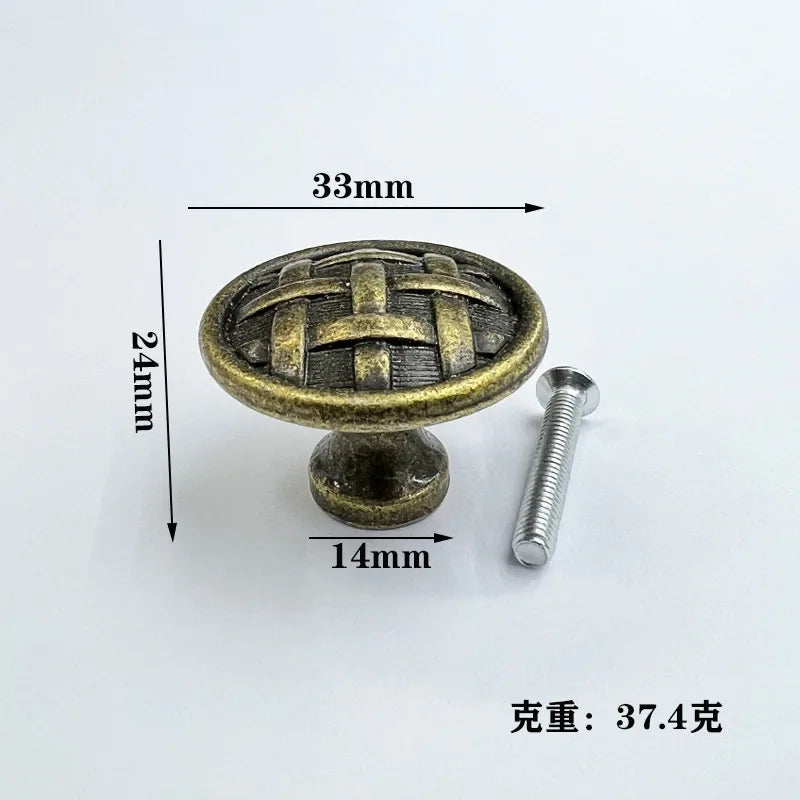 Antique Style Pull Handles Bronze Tone Retro Alloy Kitchen Drawer Cabinet Door Knobs Furniture Hardware Fittings