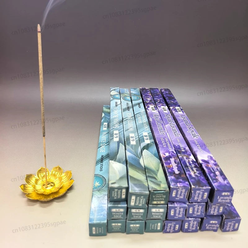 10/25 Boxes GR India Incense Sticks,natural White Sage Incense Stick,Lavender Sandalwood Rosemary Handmade Incenso Sticks Oasis Select