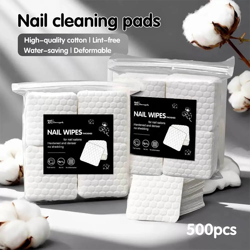 Nail Polish Remover Dry Pads Lint Free Nail Wipes 200/500PCS Nail Polish Remover Wipes Super Absorbent Soft Nail Wipes for Salon Oasis Select