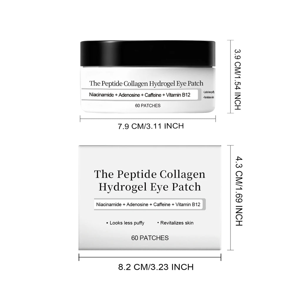 Peptide Collagen Hydrogel Eye Patch Reduce Wrinkles Dark Circles With Copper Peptide Niacinamide Firming Hydrating Gel Eye Pads Oasis Select 60patches