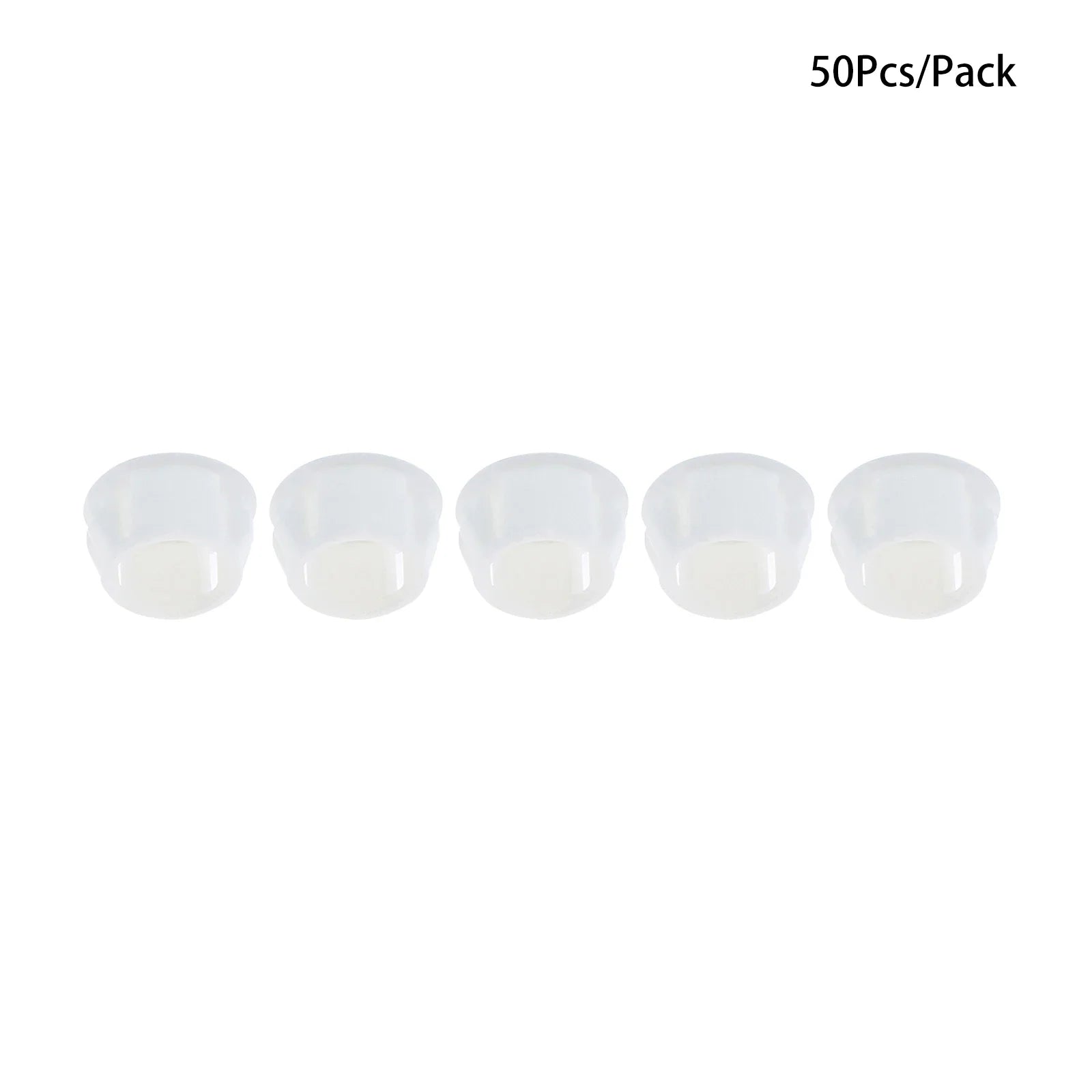50Pcs Plastic Blanking End Caps Hole Plugs 5mm–32mm Black/White