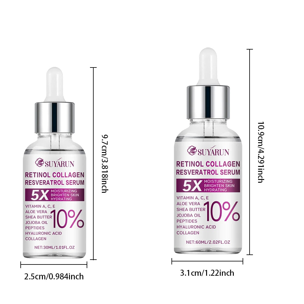 SUYARUN Retinol Resveratrol Face Serum – Brightening Anti-Aging Face Serum Oasis Select