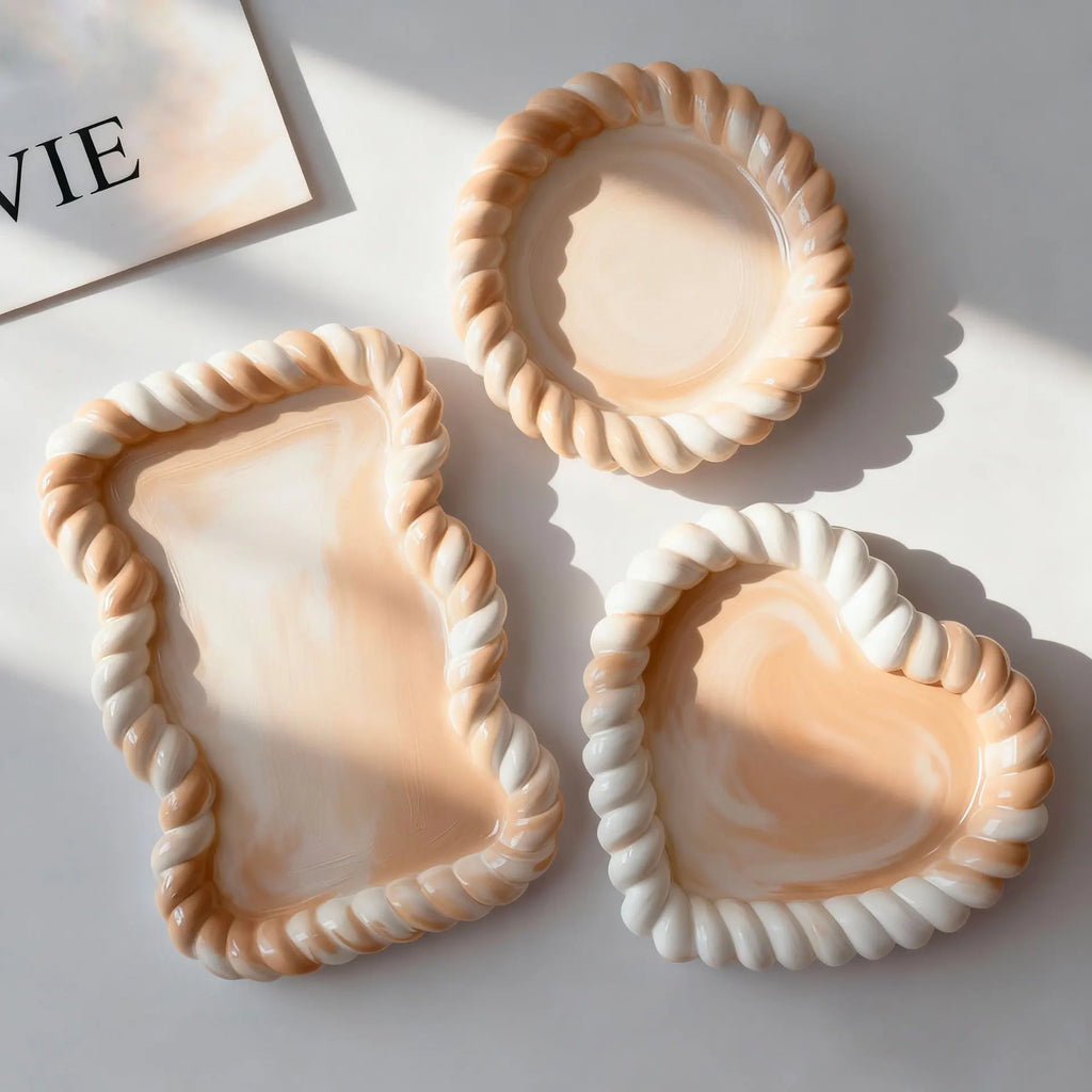 Bubble Storage Tray Silicone Mold DIY Resin Plaster Cement Gift Casting Mould Round Flower Cloud Heart Shape Coaster Home Decor Oasis Select
