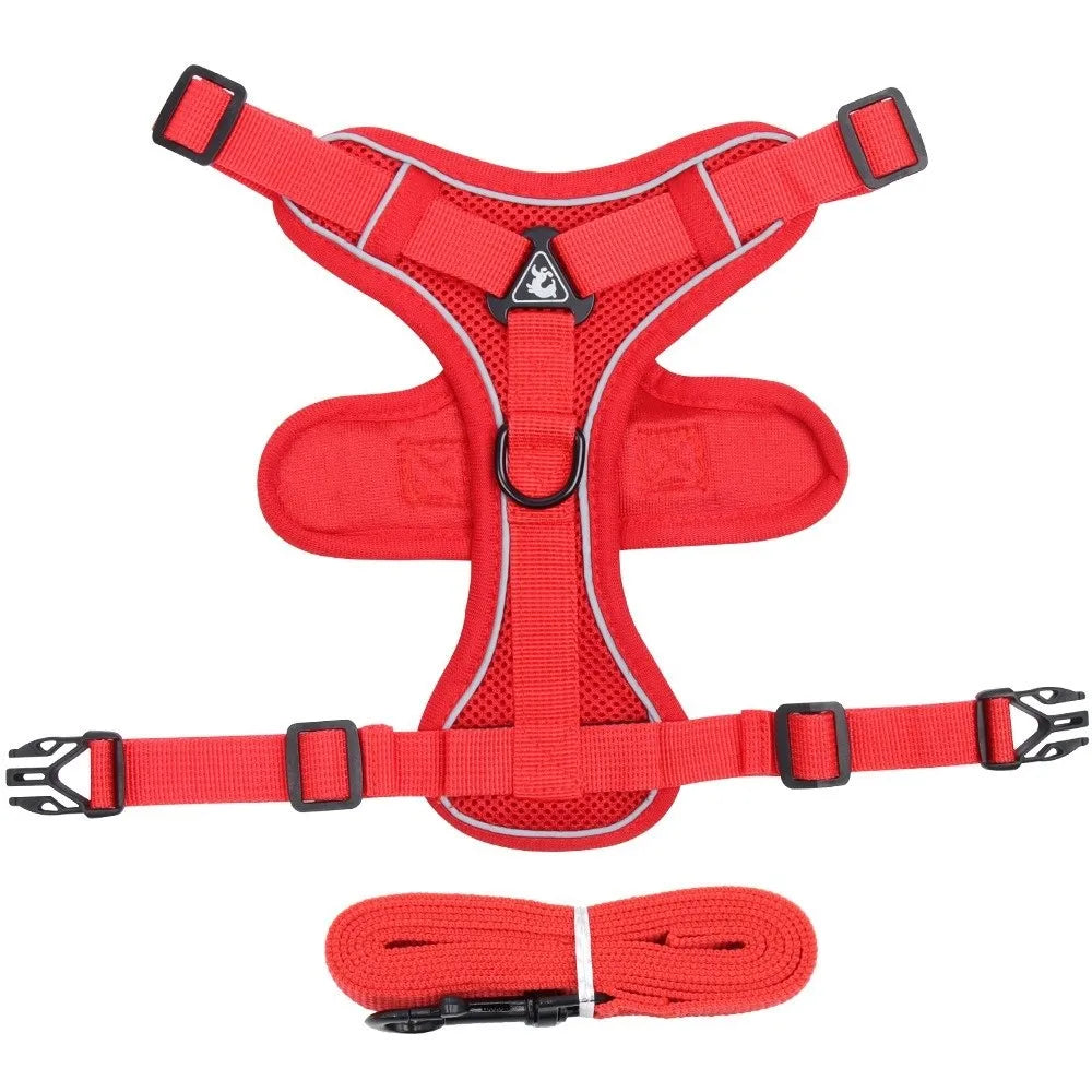 Reflective Vest Cat Harness & Leash Set – Escape Proof Cat Harness & Leash Oasis Select Red L