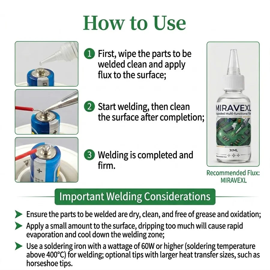 Upgraded Multi-functional Liquid Flux for Stainless Steel Copper Iron Nickel Galvanized Sheet Metal Soldering Solder. Oasis Select