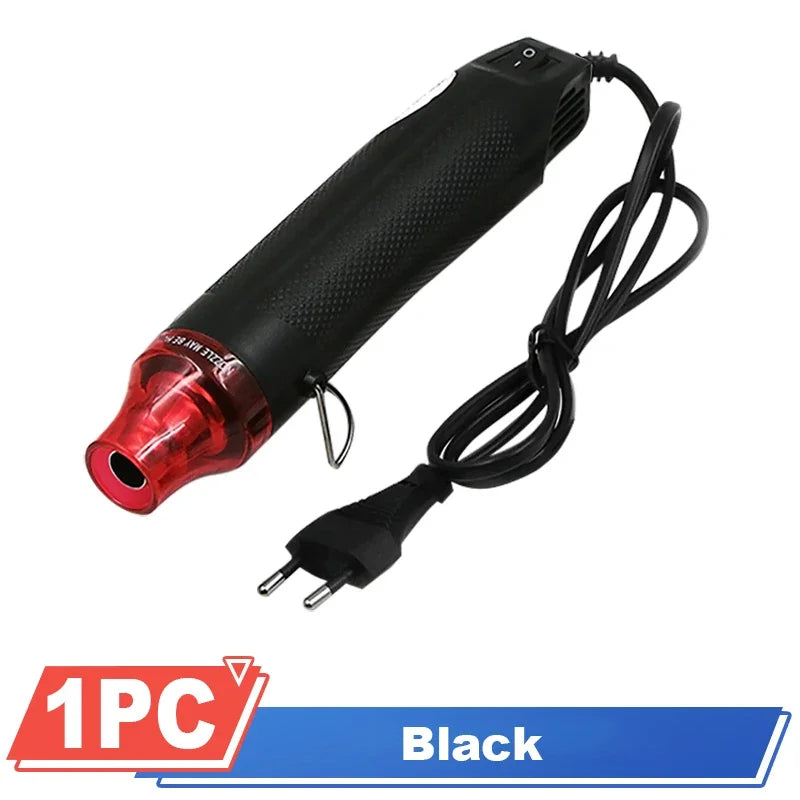 Hot Air Gun 220V Soldering Temperature Blower Gun DIY Crafts Electric Power Hot Dryer Mini Heat Gun For Shrink Tubing Car Wrap Oasis Select Black