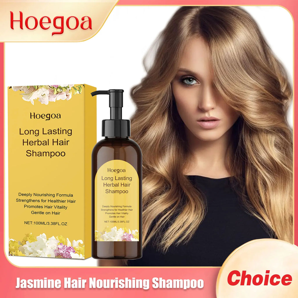 Jasmine Hair Nourishing Shampoo Repair Damaged Improve Thicken Scalp Irritating Treatment Control Dandruff Hair Growth Shampoo Oasis Select