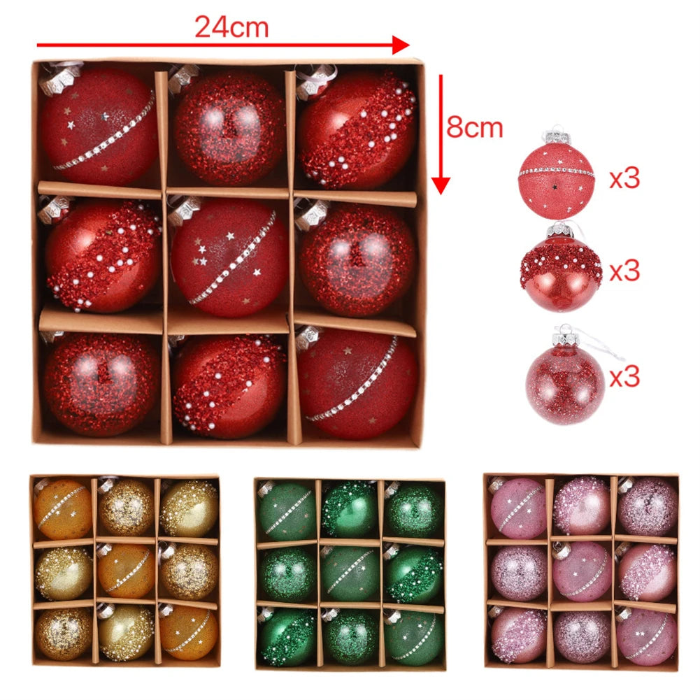 For Christmas Holiday Decor Christmas Balls Christmas Decoration Classic Style Easy To Hang Lightweight Design Oasis Select