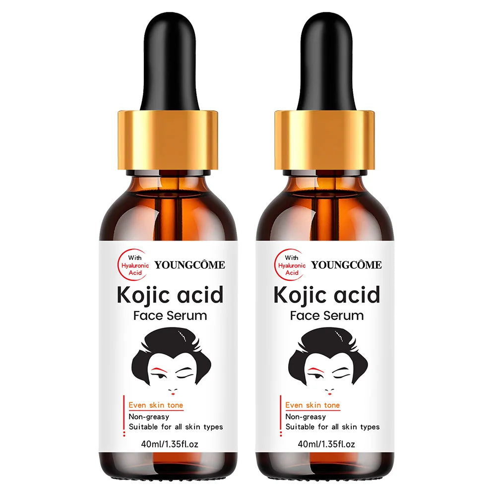 YOUNGCOME Kojic Acid Face Serum 2-Pack – Brightening Dark Spot Brightening Face Serum Oasis Select 40 AND 40ML