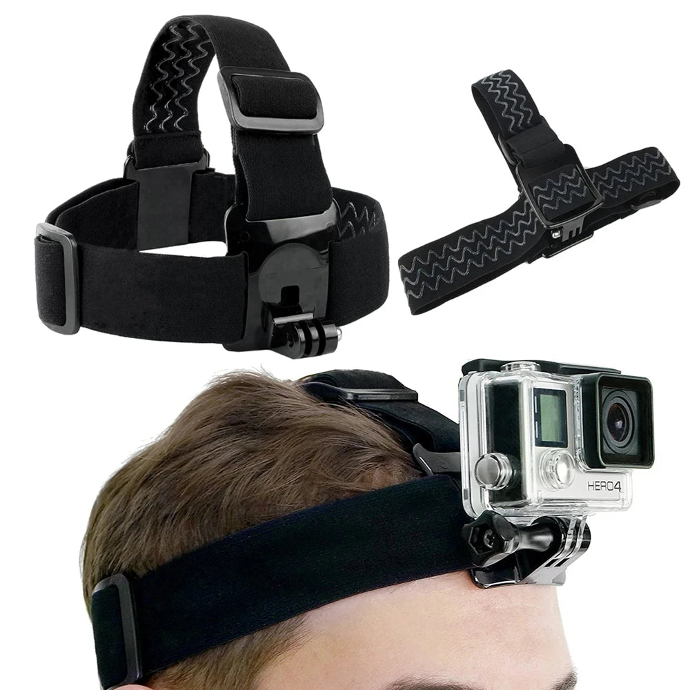 Head Strap Mount for GoPro Hero 11/10/9 & Phone Holder Kit