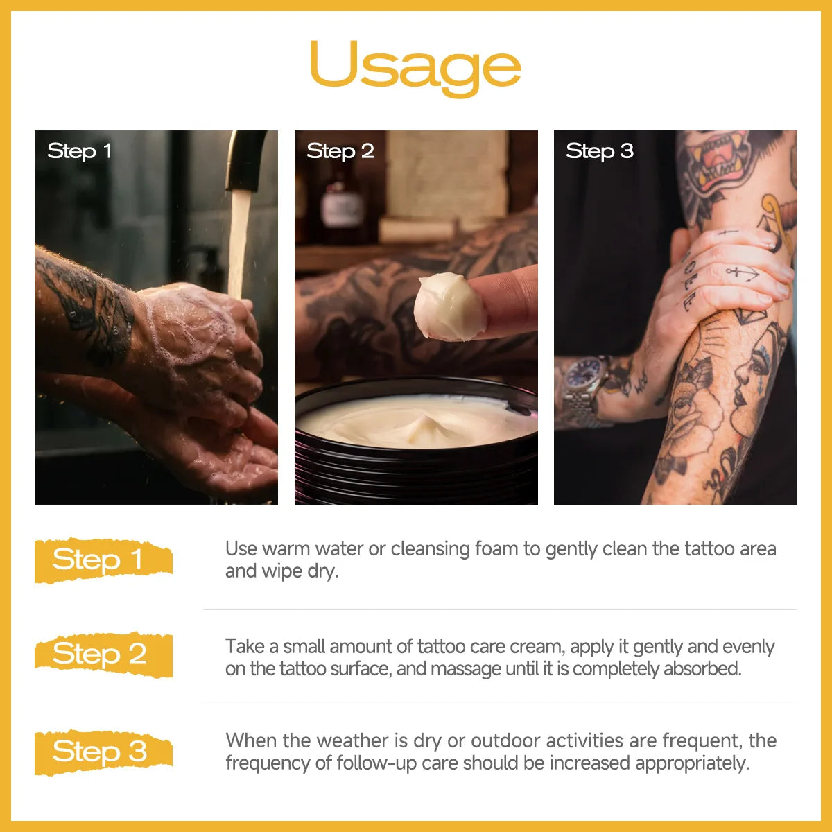 100g Tattoo Butter, naturally extracted, brightens tattoos and moisturizes skin. Oasis Select