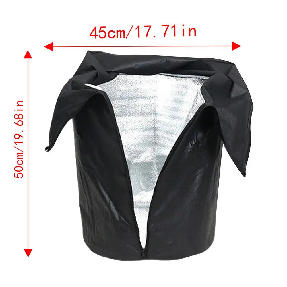 Plant Covers Freeze Protection Waterproof Cover for Flower Plant Pot Cold Weather Potted Plant Protection Jacket for Fruit Trees Oasis Select Black