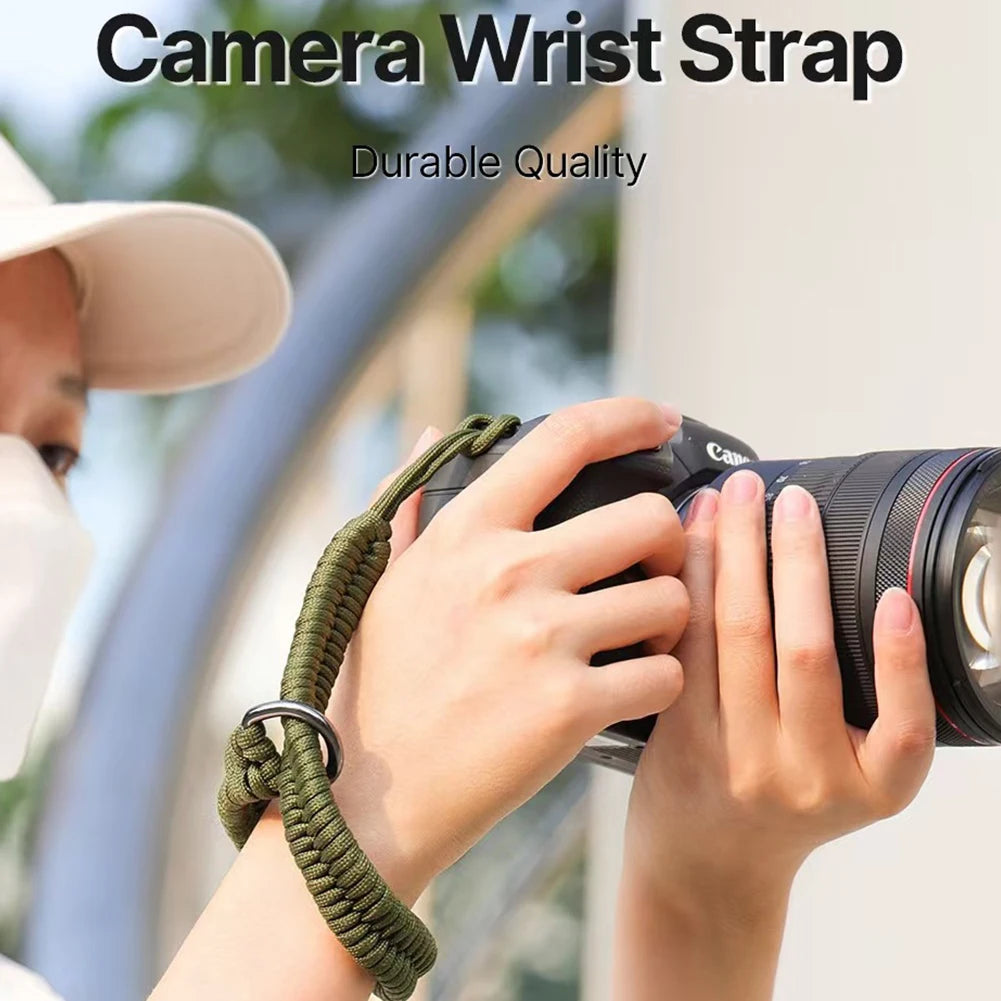 Adjustable Paracord Camera Wrist Strap for DSLR & Phone