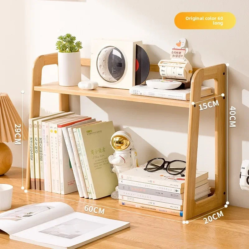 Multi-functional Desktop Cup Storage Shelf Office Table Finishing Dining Table Countertop Multi-layer Bookshelf Small Shelf Oasis Select Primary color C