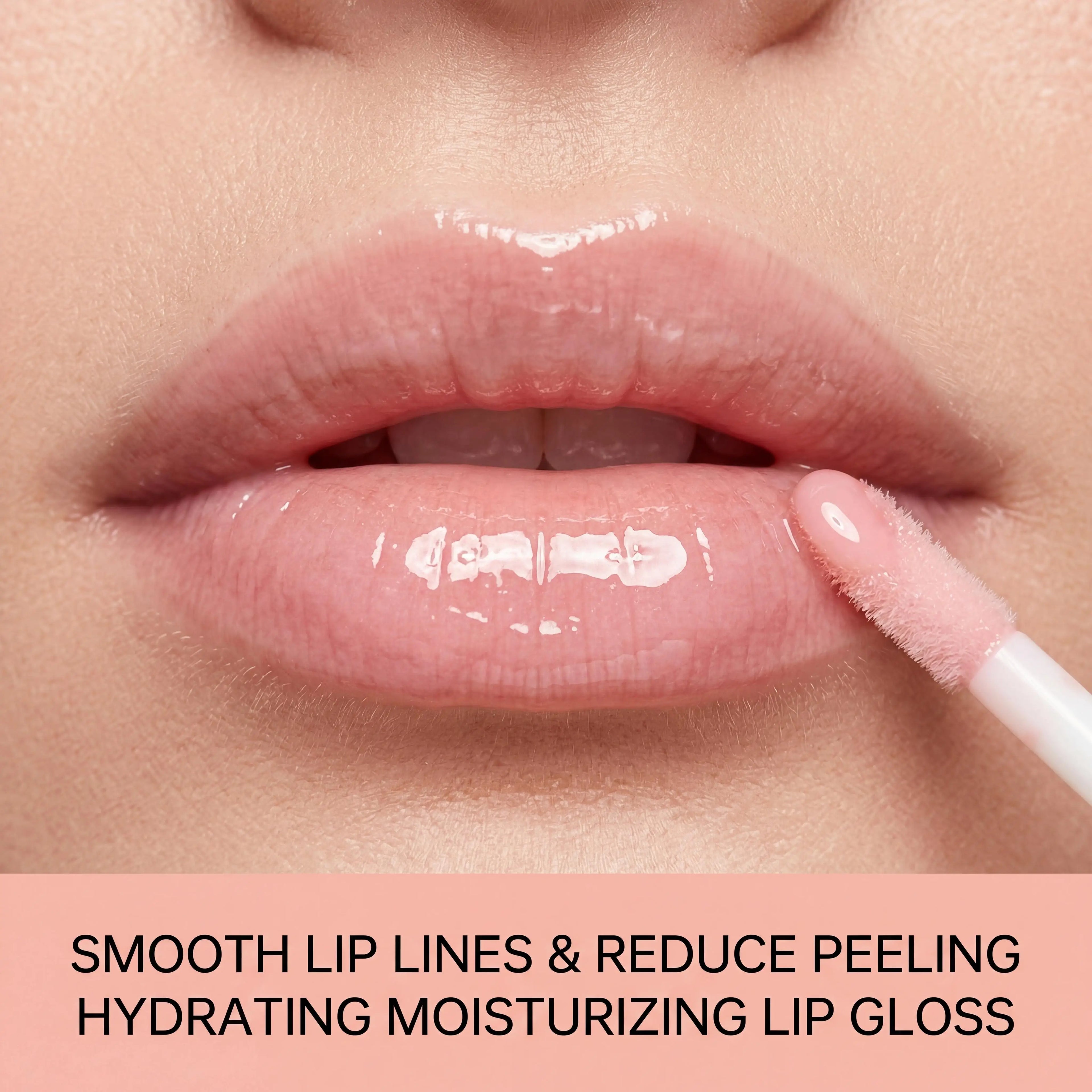 Water Light Lip Gloss Mutil Color Plump Lips Hydrating Lips Fade Lip Lines Boost Shine Lightweight Portable Lip Plumping Gloss Oasis Select