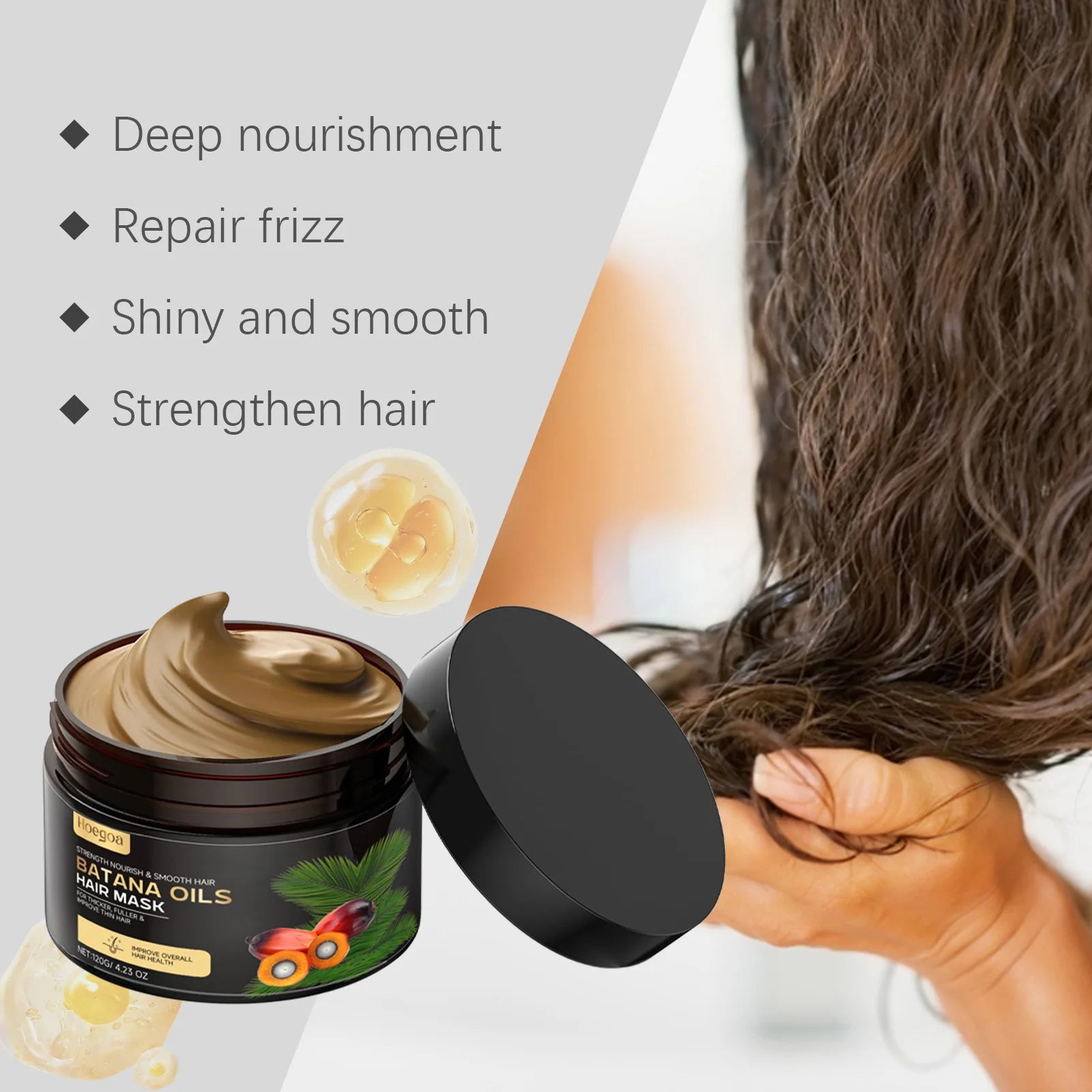 HOEGOA Batana Oil Hair Mask – Growth & Anti-Breakage Treatment Batana Oil Hair Mask Oasis Select