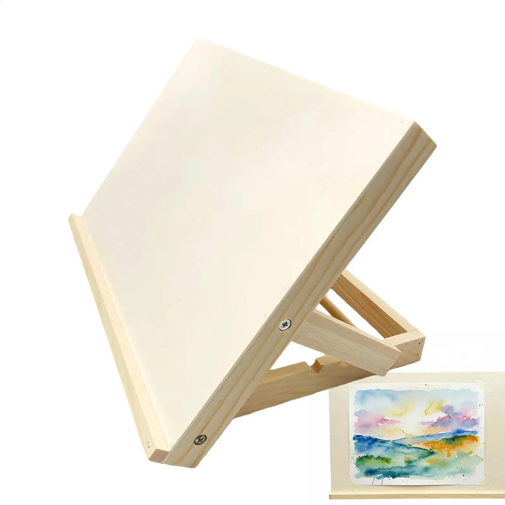Desk Easel Foldable Tabletop Easel Lightweight Portable Wood Drawing Easel Art Supply Adjustable Sketching Painting Board Oasis Select