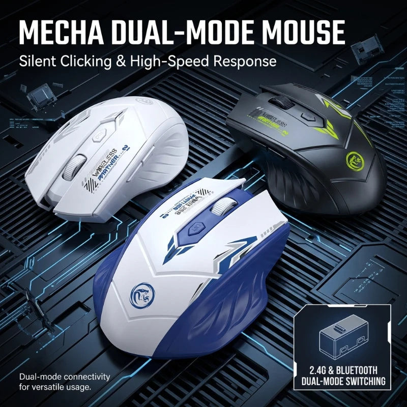 Bluetooth 5.4 Mouse Dual-Mode 2.4G Wireless Mouse 6 Buttons Gaming Mouse Office Silent Mice Rechargeable Mouse For PC Laptop Oasis Select