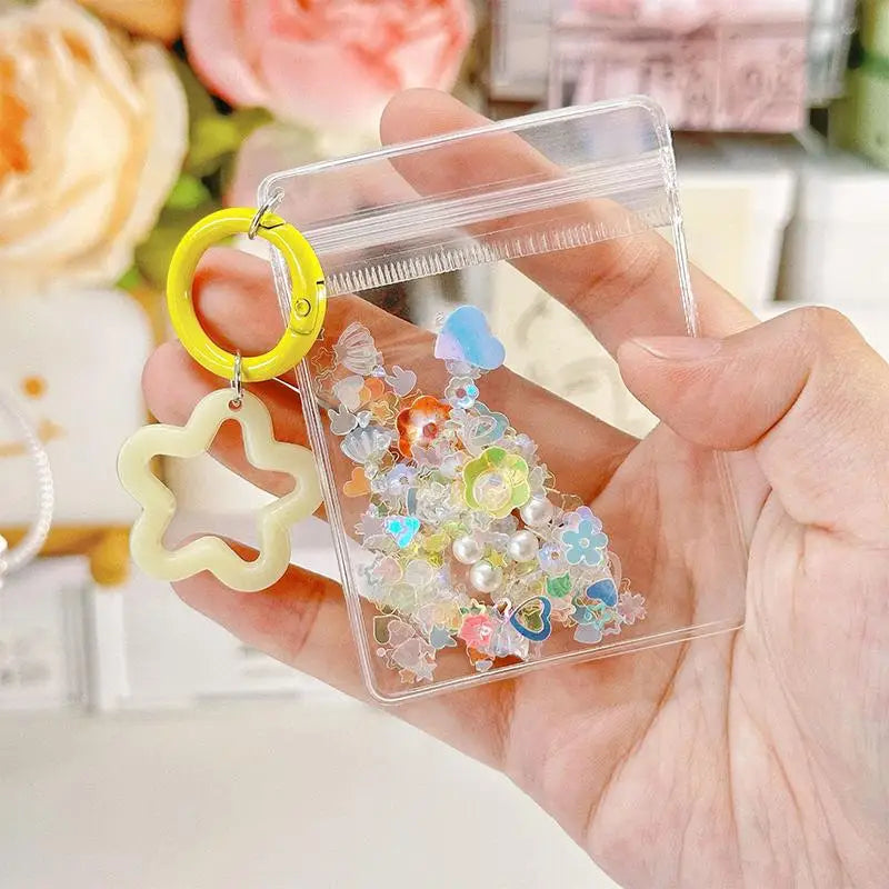 Mini Cartoon Bag Charm Pendant – Glitter Keychain Ornament Bag Charm Keychain Oasis Select Yellow