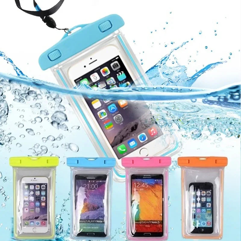 6-Inch Waterproof Phone Pouch for Drift Diving Swimming - Underwater Dry Bag Case Cover for Water Sports Beach Pool Skiing Oasis Select