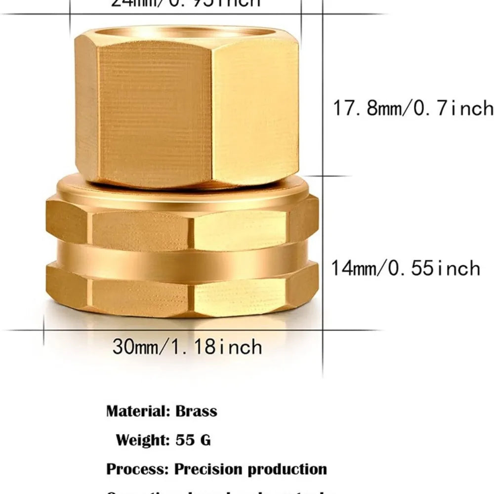 Garden Hose Repair Connector with Clamps, Fit for 3/4''GHTor 1/2"NPT Garden Hose Fitting (USA Standard) Oasis Select