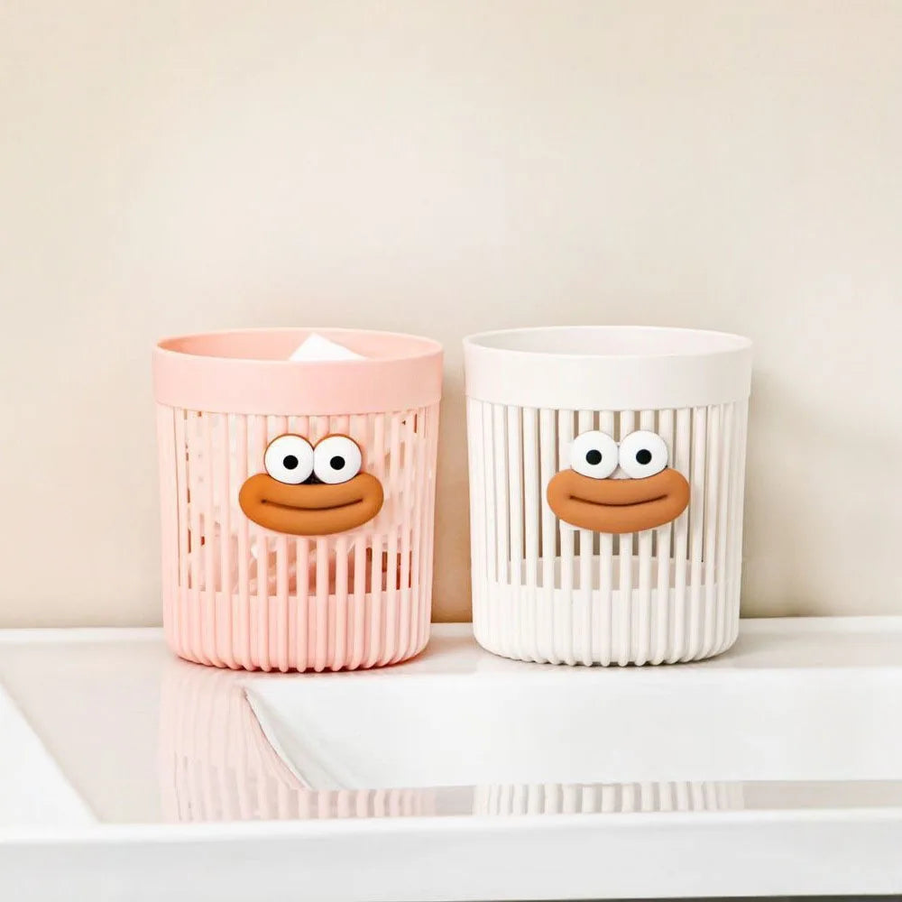 Cute Cartoon Desk Organizer – Pen Holder & Storage Basket