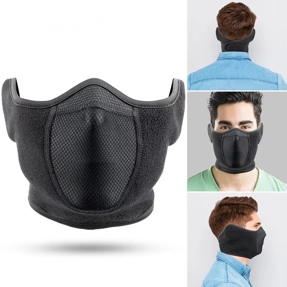 Outdoor face mask cycling antifreeze head cover winter skiing face protection warm ear mask fleece windproof face mask Oasis Select