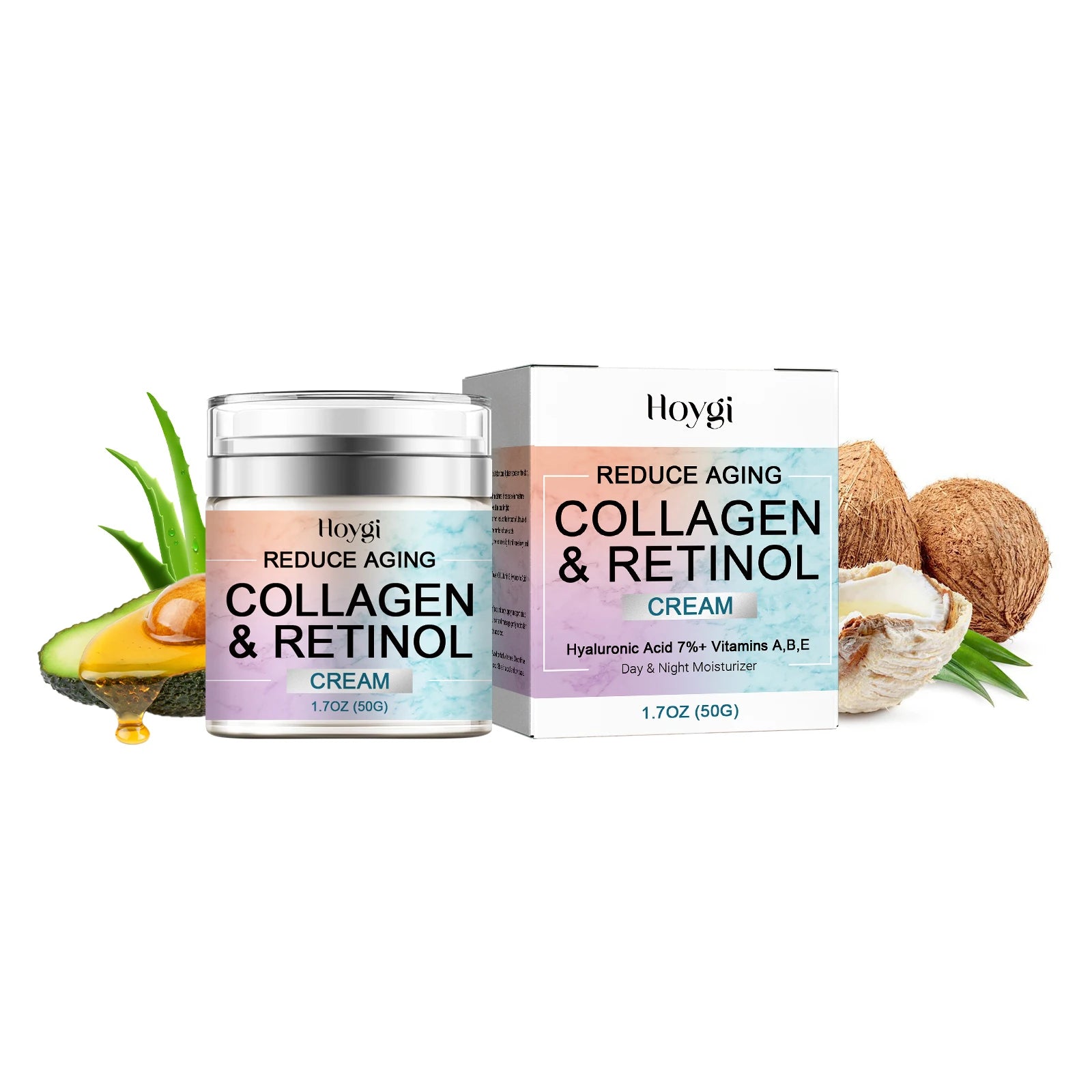 Hoygi Collagen Glutathione Retinol Face Cream 50g – Anti-Aging
