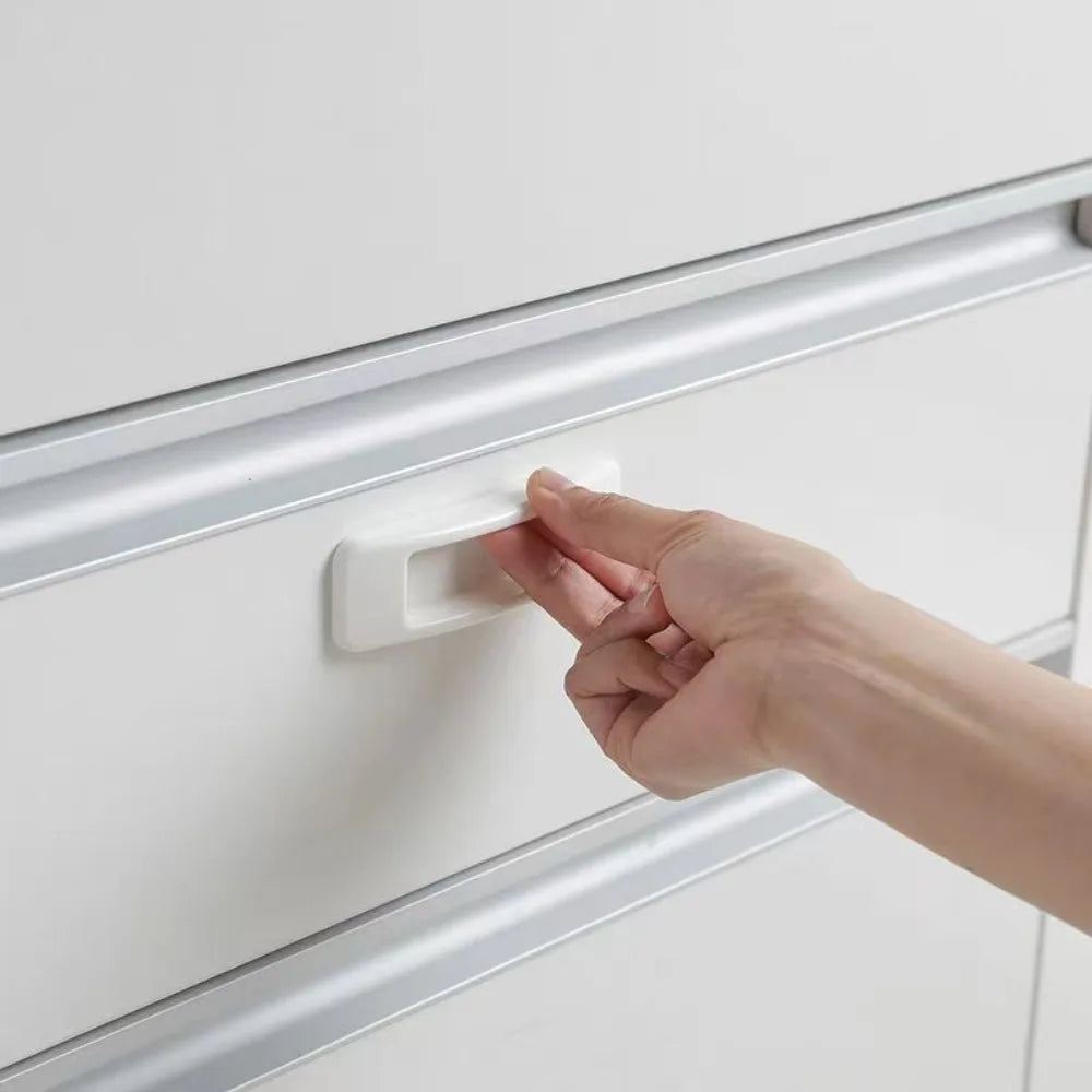 2PCS Window Cabinet Drawer Handles Self-adhesive Door Wardrobe Handle Organizer Paste Open Sliding Knob Auxiliary Device Oasis Select