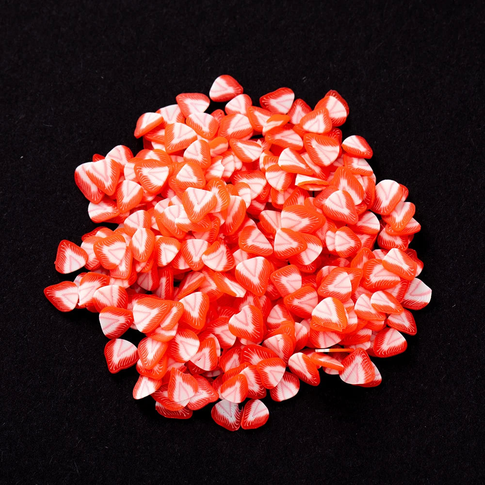 1000Pcs Polymer Clay Fruit Slices Charms For DIY Kawaii Epoxy Resin Silicone Molds Jewelry Nail Art Decor Material Accessories Oasis Select Red Strayberry