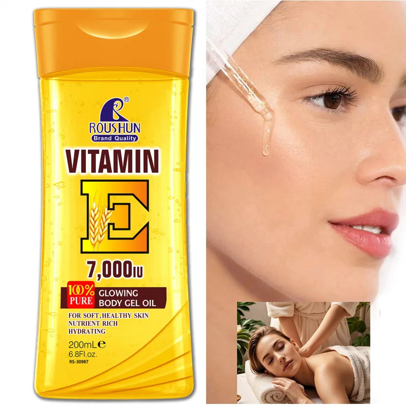 Roushun Vitamin E Body Oil 200ml – Moisturizing Skin Oil