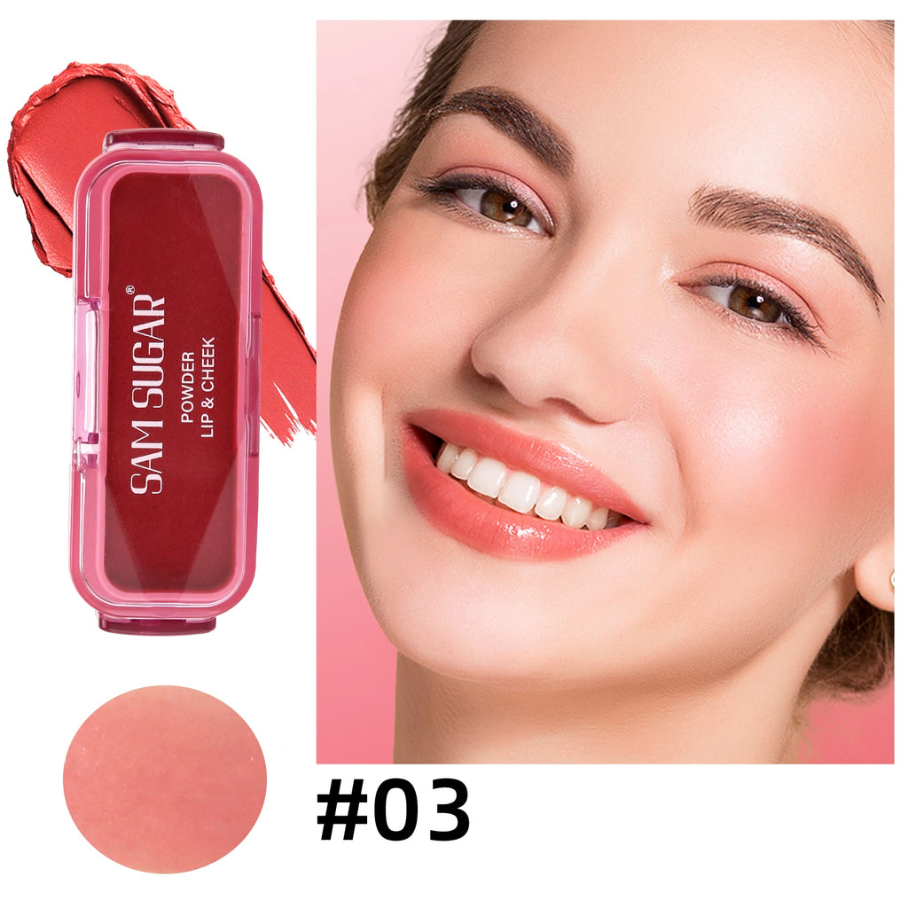 SAM SUGAR Cream Blush Stick – Matte Waterproof Multi-Use Lip & Cheek