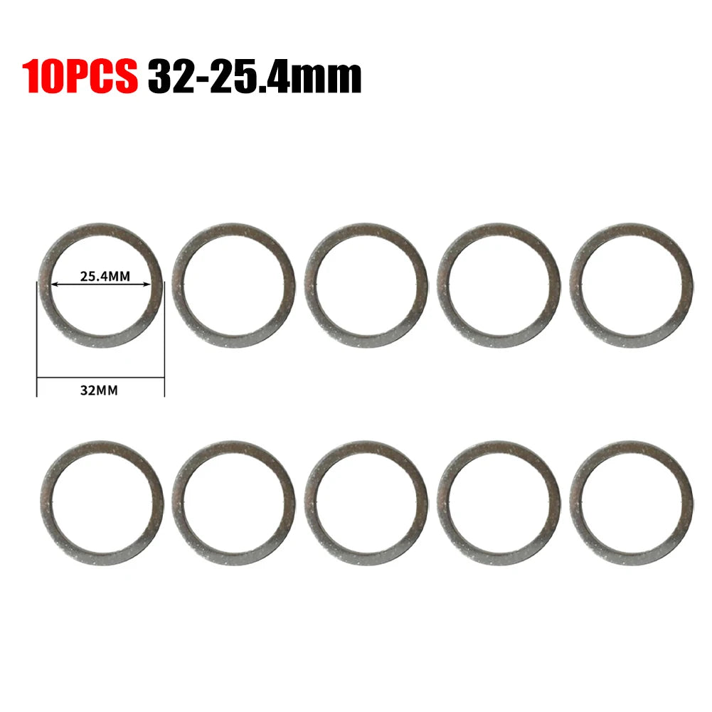  10pc Circular Saw Blade Reducing Rings Conversion Set For Ring 16/20/22/25.4/30/32MM Cutting Disc Grinder Woodworking Tools Oasis Select 32-25.4MM