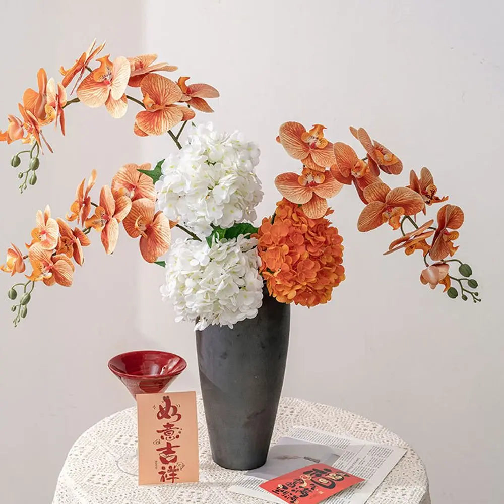 9-Head Artificial Phalaenopsis Orchid Branch | Real Touch Flowers