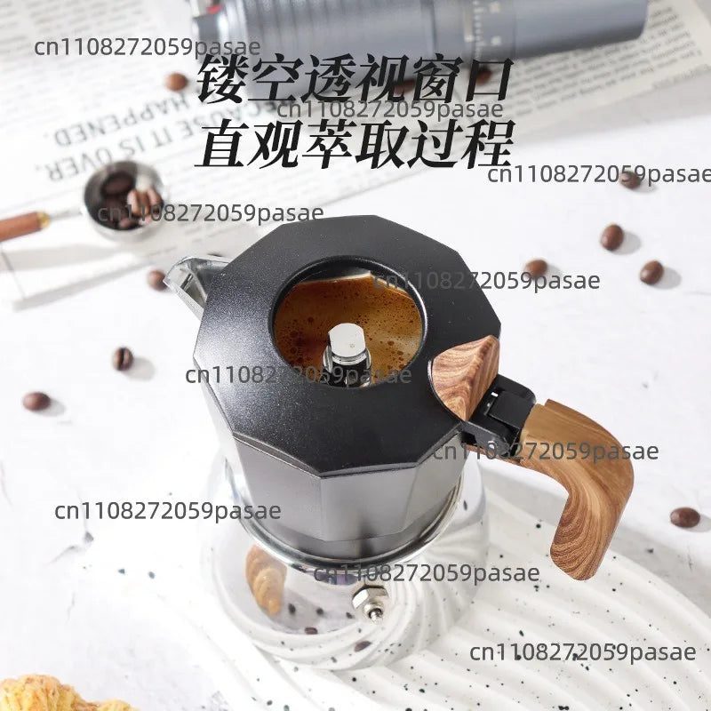 Stainless Steel Double-Valve Moka Pot | Italian Stovetop Coffee Maker