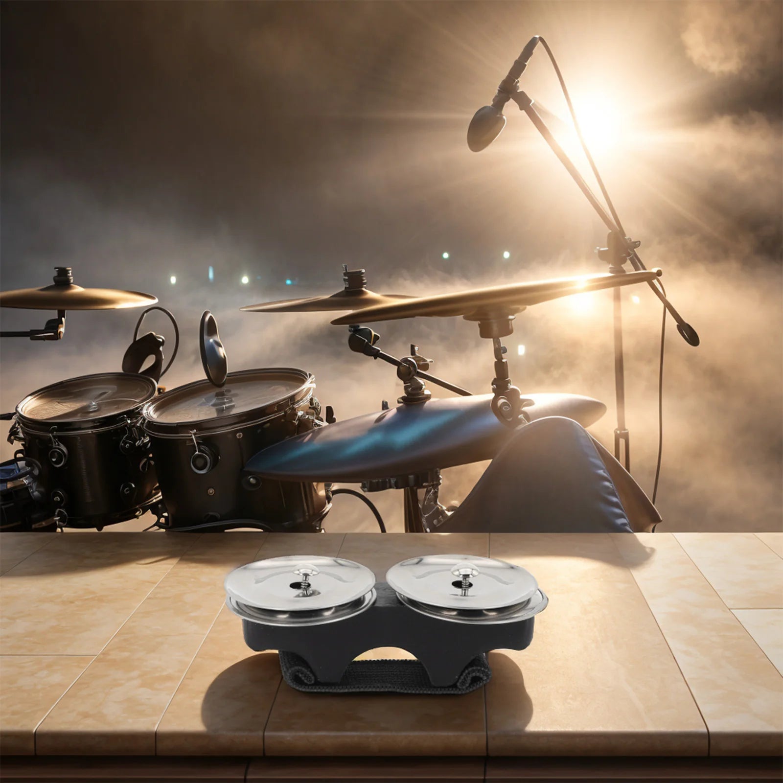 Finger Jingles Tambourine Steel Jingles Handheld Percussion For Cajon Hand Drum Oasis Select