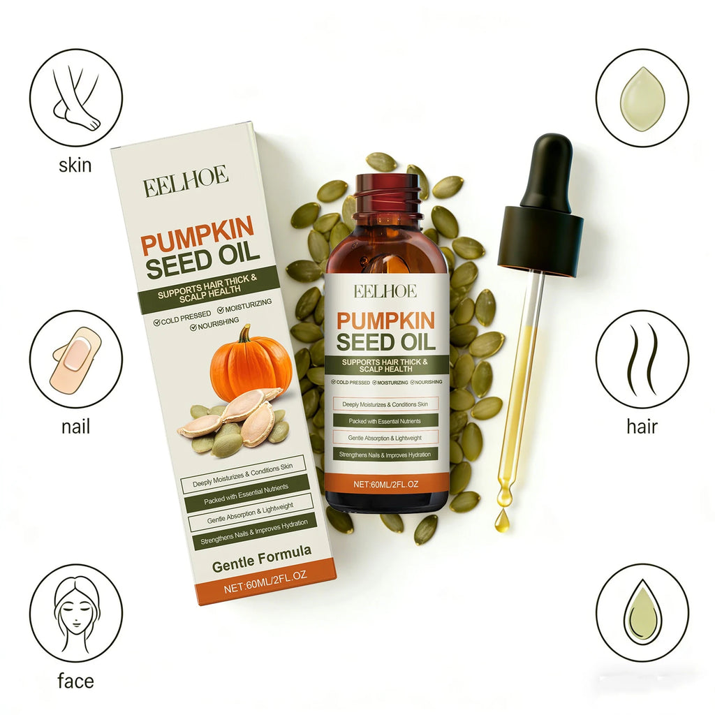 EELHOE Pumpkin Seed Oil – Nails, Hair & Skin Care 60ml Multi-Use Beauty Oil Oasis Select