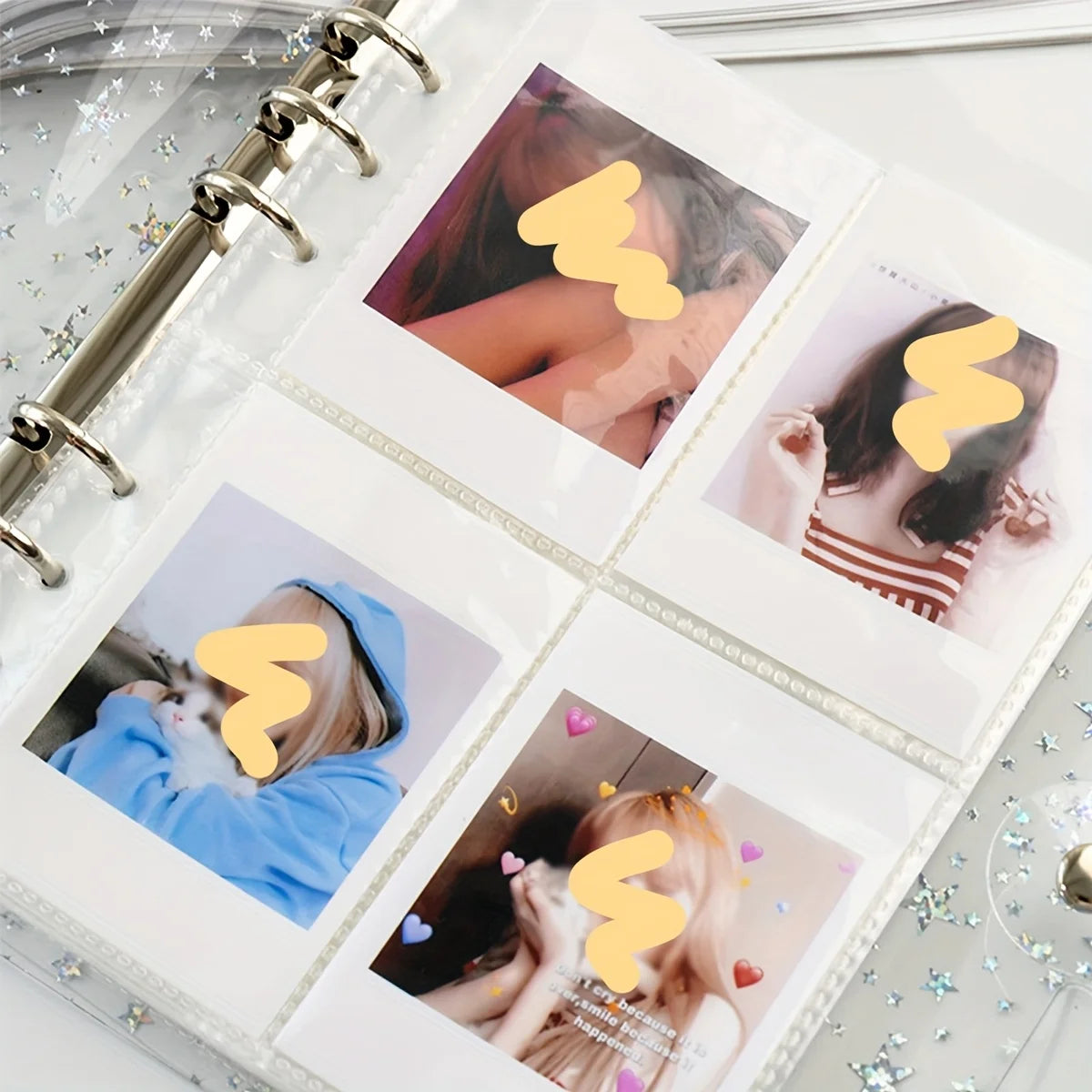 200-slot large capacity album, suitable for 3-inch photos, for collection and display, Polaroids, celebrity and idol cards. Oasis Select