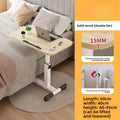 Multi-functional Household Goods Bedside Table Sofa Side Desk Bedroom Removable Lift Lazy Computer Desk Office Small Table Oasis Select 2-Pure solid wood