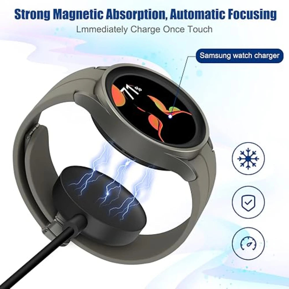 2-in-1 USB-C Charger for Samsung Galaxy Watch 7/6/5 & Phone Smartwatch Charger Cable Oasis Select