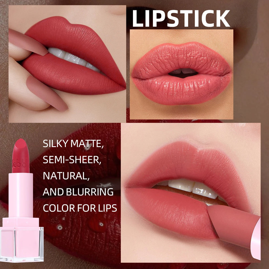 USHAS Matte Lipstick – Velvet Red Long-Lasting Lip Glaze