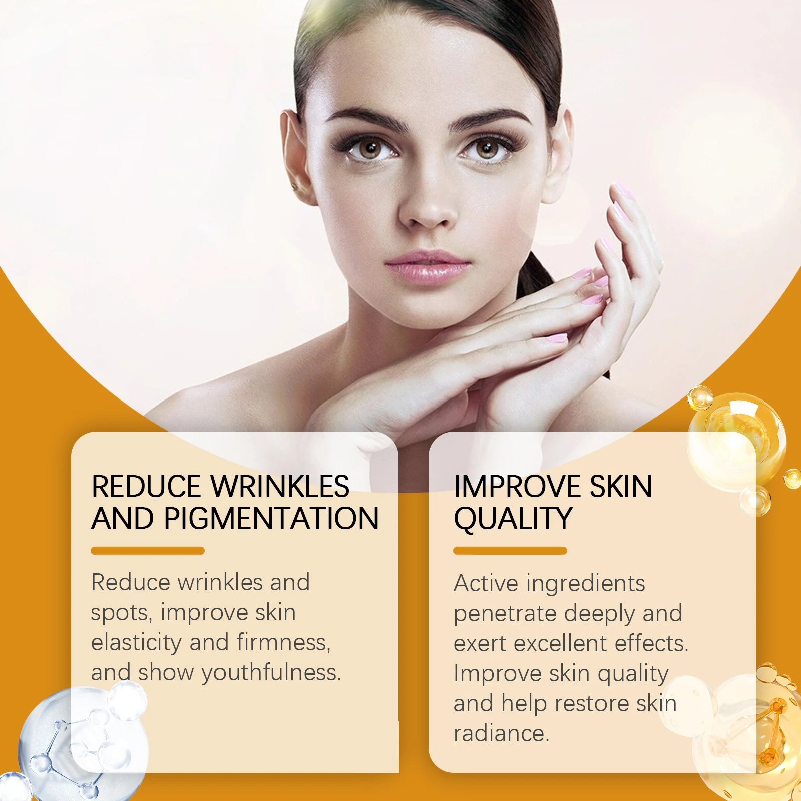 Vitamin C Facial Serum Anti Aging Deep Hydrating Fade Fine Wrinkles Brightening Moisturizing Repair Nourishing Skin Care Essence Oasis Select