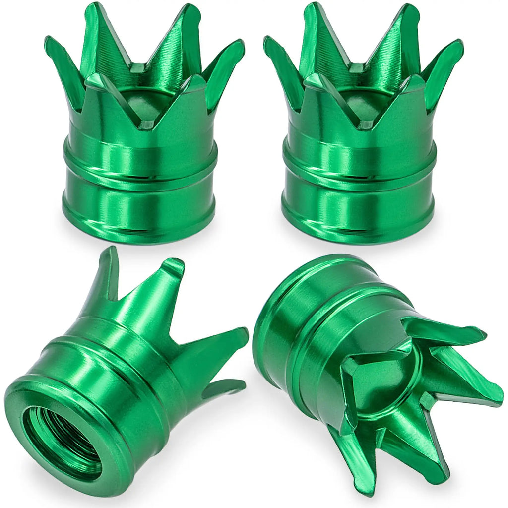 Aluminum alloy crown valve cap universal for all valves American 8v1 thread Oasis Select 4pcs