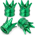 Aluminum alloy crown valve cap universal for all valves American 8v1 thread Oasis Select 4pcs