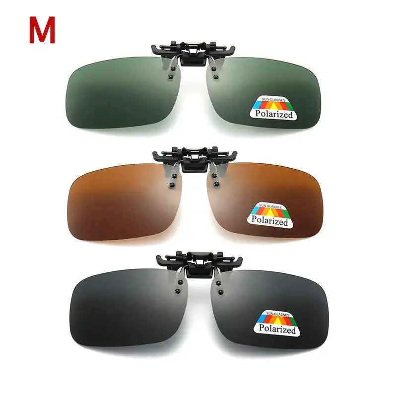 1/2/3/4pcs Polarized Glasses Clip Driving Night Vision Eyeglasses UV400 Outdoor Shades High Definition Sun Glasses Clips Oasis Select 3PCS-M
